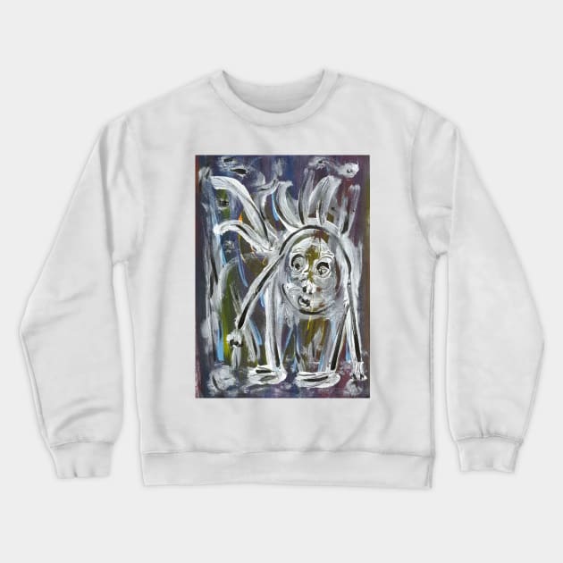 Forest Wizard Painting Crewneck Sweatshirt by SpieklyArt